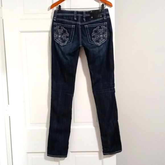 🖤Miss Me🖤 - Cross Distressed Bootcut Jean - Picture 3 of 16